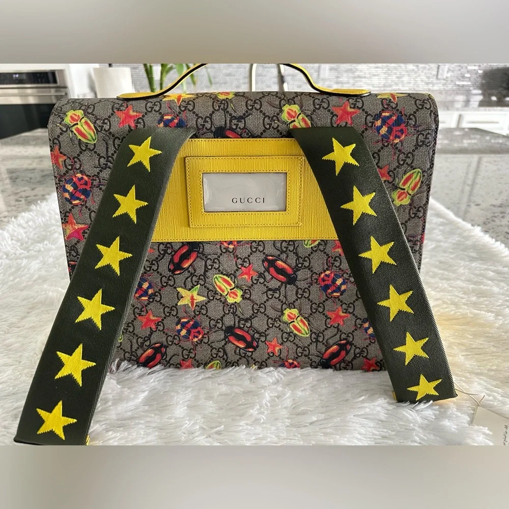 Authentic GUCCI GG‎ Supreme Childrens Beetle backpack bag